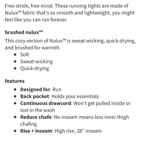 Lululemon Base Pace 28” Legging EUC - Picture 2 of 6